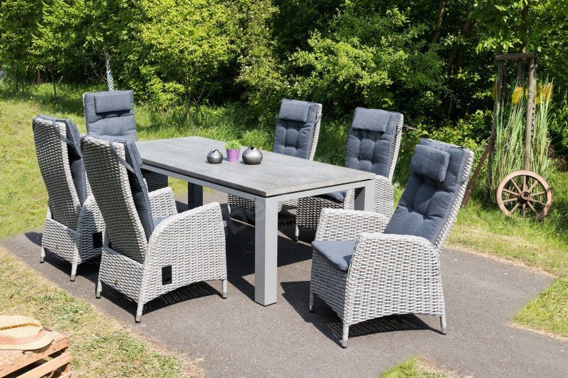 Comodo von Queen's Garden - Tisch in Grauholz-Optik