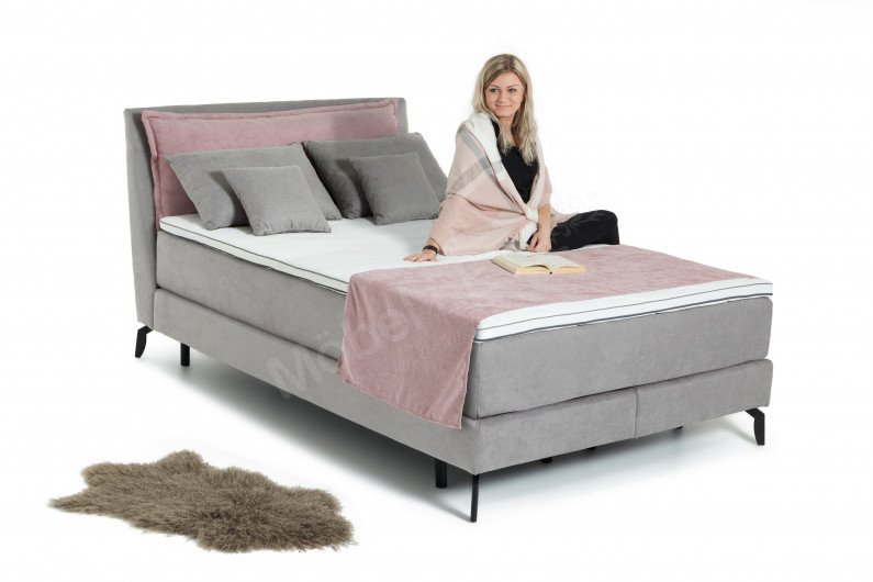 Orta von COTTA - Boxspringbett 140 x 200 cm in Stone-Lilac