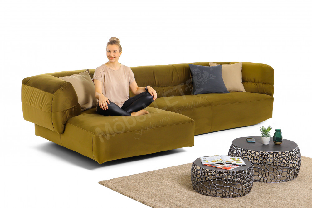 Opal von Easy Sofa - Eckcouch olive