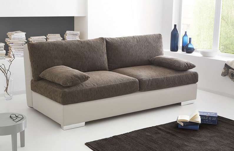 Doris von Job - Schlafsofa braun-beige