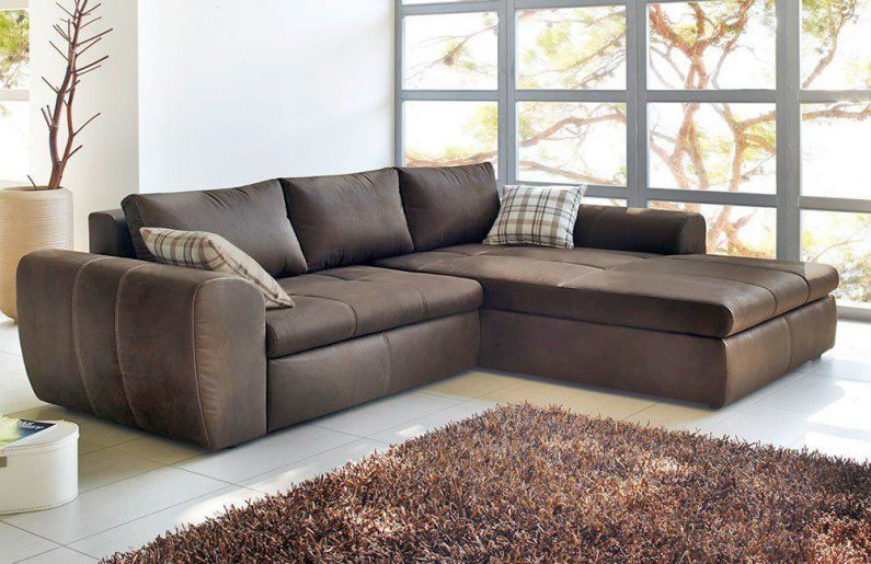 Cascadeur von Job - Ecksofa braun