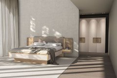 V/lacera sleeping von Voglauer - Kommode mit Kleiderständer taupe - Eiche