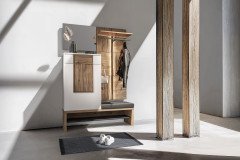 V/lacera coming von Voglauer - Garderoben-Set Wildeiche / olivegrau