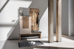 V/lacera coming von Voglauer - Garderoben-Set Wildeiche / olivegrau