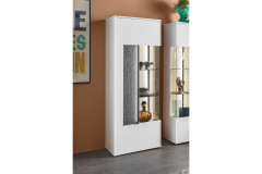 Deltona von set one by Musterring - Vitrine in Weiß matt