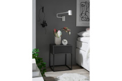 Marle von POL Power - Nachttisch ca. 52 cm hoch Artisan Eiche - Gestell schwarz