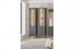 Como von Mäusbacher - Wohnwand in Antrazit/ Asteiche