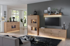 Winston von IDEAL Möbel - Wohnwand Eiche Gustavson