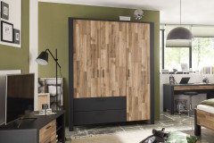 Dallas von POL Power - Jugend-Wangenschreibtisch graphit - Montana Oak