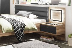 Dallas von POL Power - Jugend-Wangenschreibtisch graphit - Montana Oak