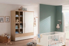 Remo von Paidi - Babyzimmer-Set Bordeaux-Eiche - kreideweiß