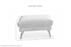 Studio Sofa 003 von JOOP! - Ecksofa Variante rechts natur