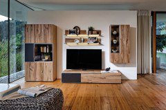 Valpin living von Voglauer - Wohnwand 308 Eiche Altholz