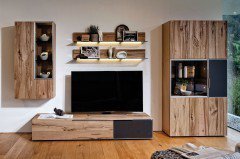 Valpin living von Voglauer - Wohnwand 308 Eiche Altholz