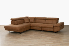 Xara-LE19 von Grant Factory - Ecksofa Ausführung links braun