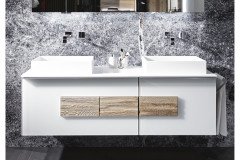 Vmontanara von Voglauer - Badezimmer in Wildeiche, lackiert