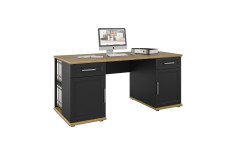 Maja Villo Schreibtisch anthrazit-Eiche | Möbel Letz - Ihr Online-Shop