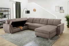 Jockenhöfer Livorno u-förmiges - Möbel Sofa Ihr | Letz in Online-Shop Hellbraun