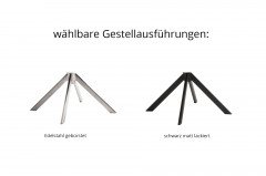 Stuhl Stativgestell Möbel schwarzem Ihr MCA | Letz furniture mit Malia - Online-Shop