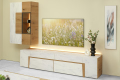 Vtektura living von Voglauer - Highboard Wildeiche rustiko/ Firneis dark